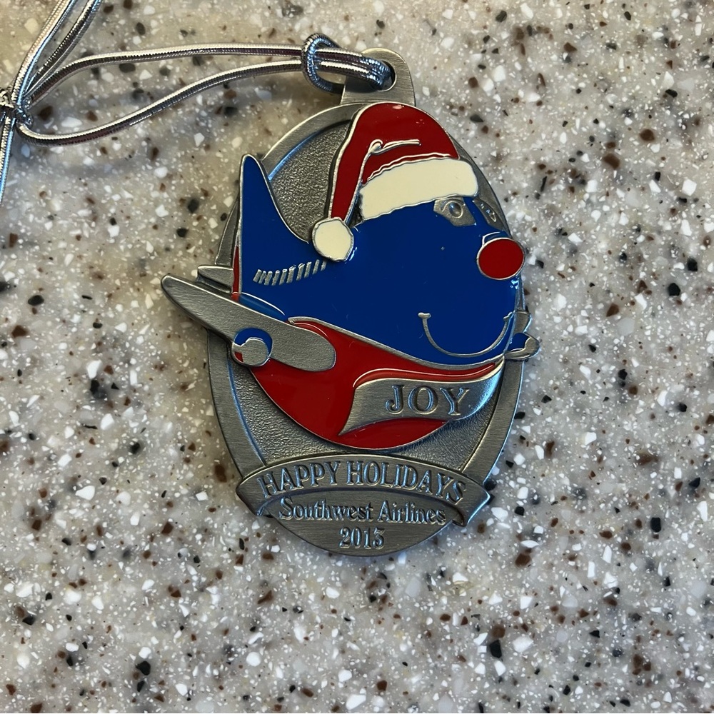 Southwest Airlines 1013 Holiday Ornament - Red and Blue